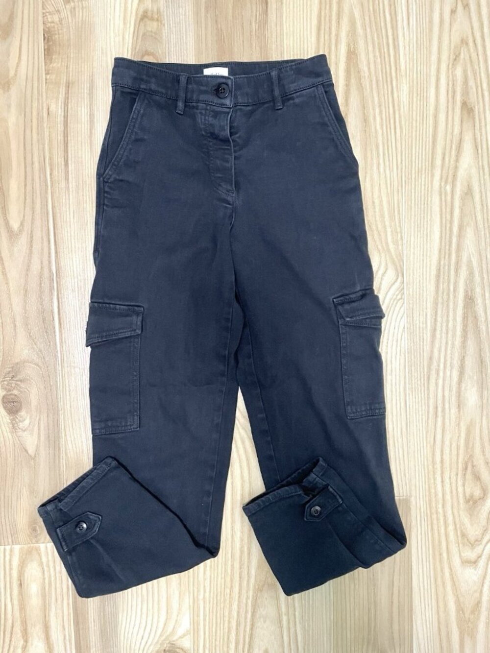 ARITZIA Cargo Jean Pants High Rise Utility Skater Streetwear Black size 0